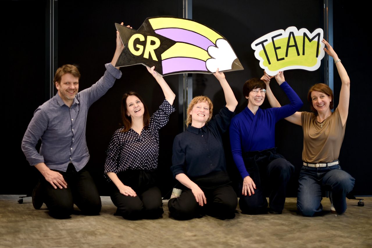 Graphic Recording Team: Jens, Barbara, Miriam, Anja und Carolin